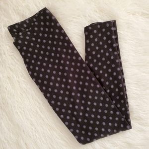 Cuddl Duds Polka Dot Fleece Leggings